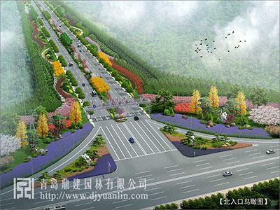 道路綠化-董家口港區(qū)中心路